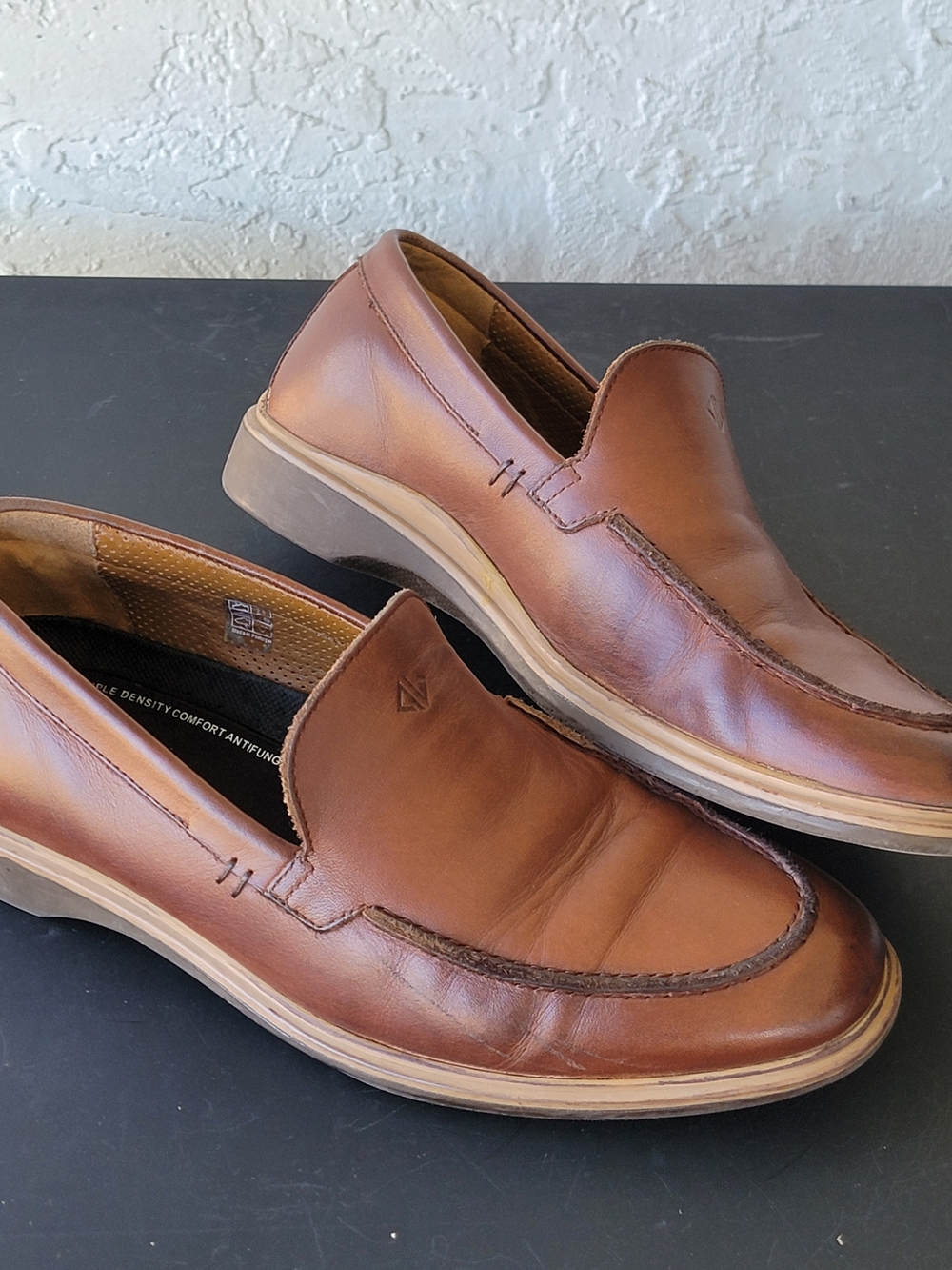Amberjack The Loafer Mens 9 Brown Leather Slip On Casual Shoes
